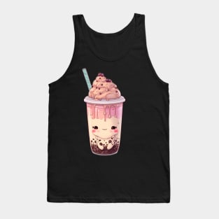 Valentine's day Bubble tea Couples boyfriend and girlfriend husband and wife lovers gift idea Tank Top